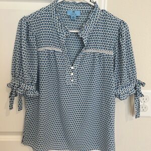 Cece Tie-Sleeve Blouse